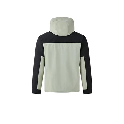 Men's Cotton Jacket [Black &amp; Green]