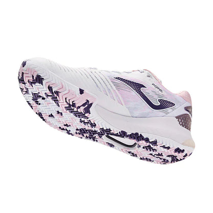 Women's Tennis Shoes ~ POINT Series [White &amp; Pink]