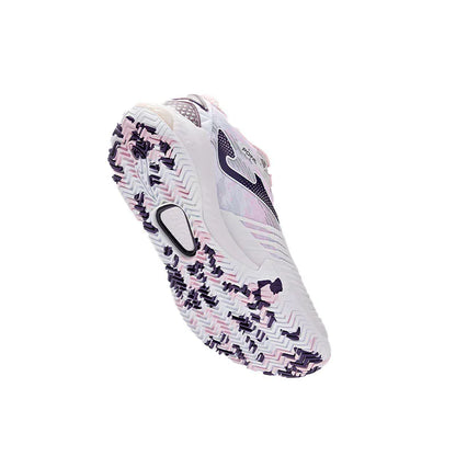Women's Tennis Shoes ~ POINT Series [White &amp; Pink]
