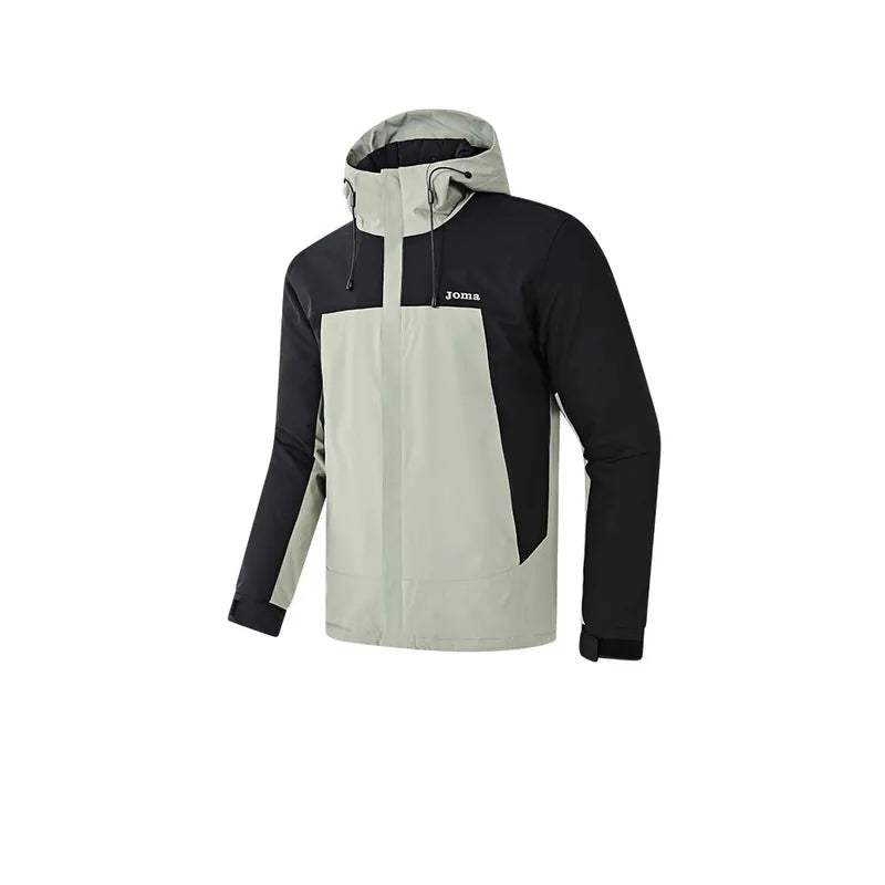 Men's Cotton Jacket [Black &amp; Green]