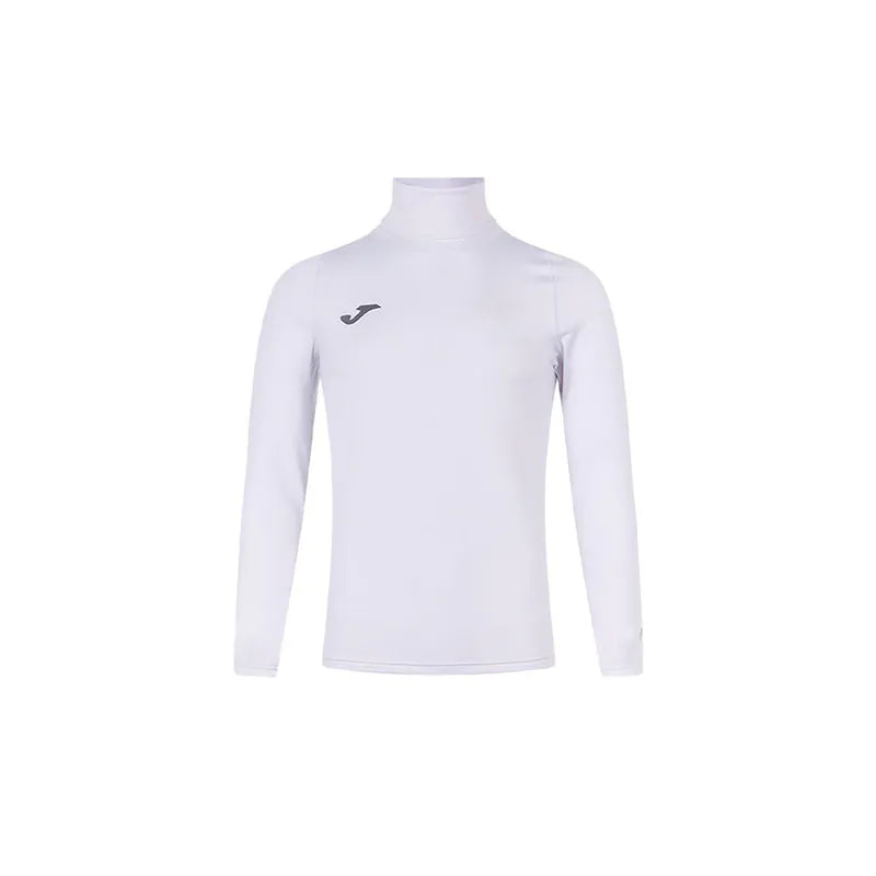 Children's turtleneck velvet tight long-sleeved shirt [white]