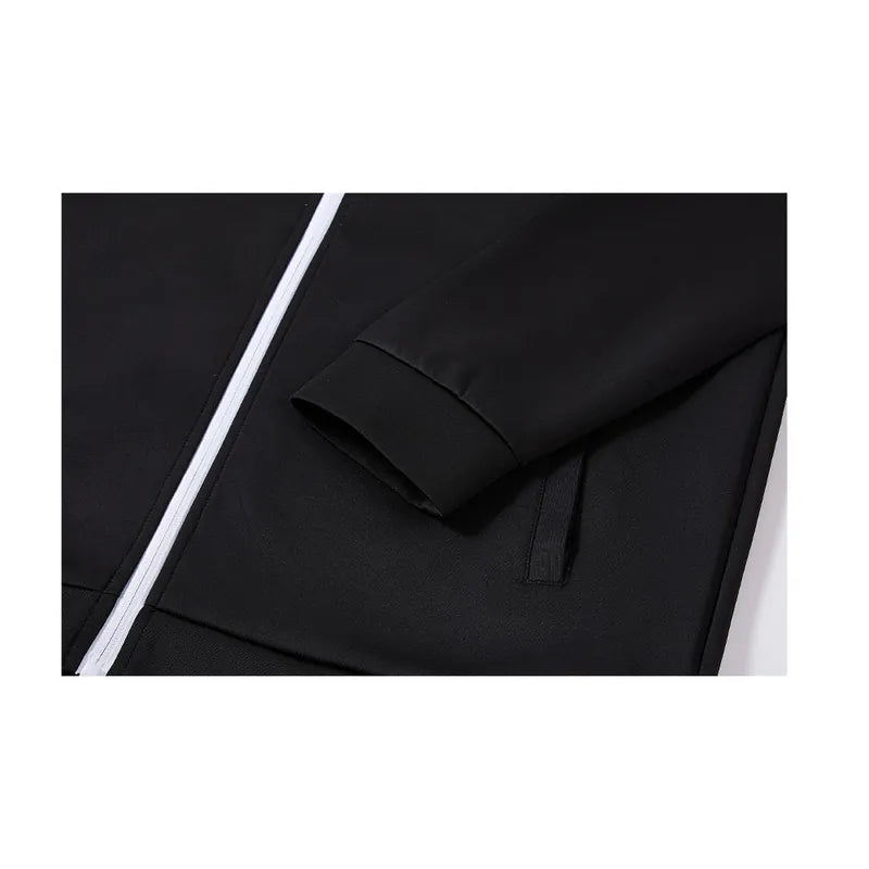 Men's casual knitted jacket [black] 
