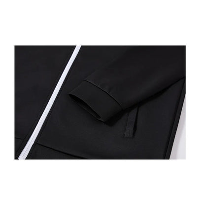 Men's casual knitted jacket [black] 