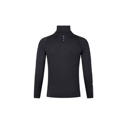 Children's turtleneck velvet tight long-sleeved shirt [black]