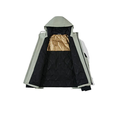 Men's Cotton Jacket [Black &amp; Green]