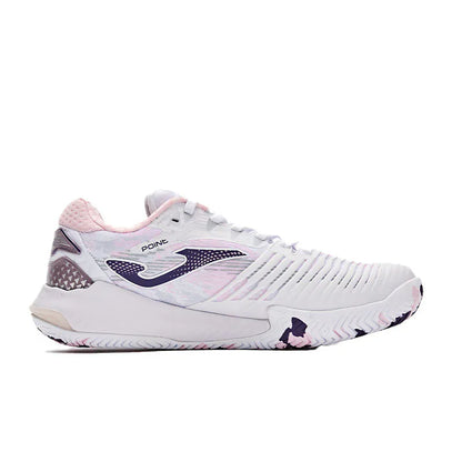 Women's Tennis Shoes ~ POINT Series [White &amp; Pink]