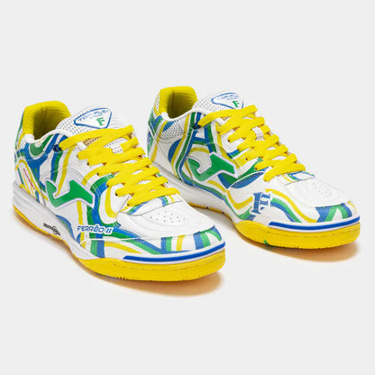 (Ferrão 24 Limited Edition) Futsal Shoes TOP FLEX REBOUND (Stone Ground/Indoor) [White Green]