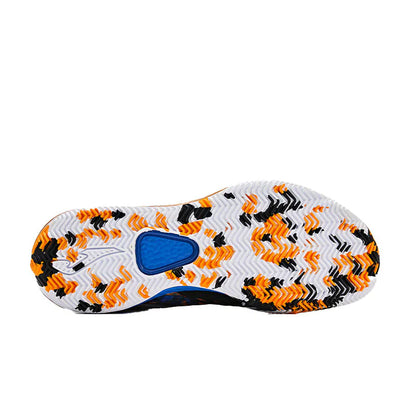 Men's Tennis Shoes ~ POINT Series [Black, Blue and Orange]