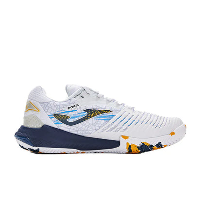 Men's Tennis Shoes ~ POINT Series [Light Gray &amp; White]