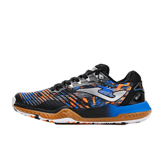 Men's Tennis Shoes ~ POINT Series [Black, Blue and Orange]