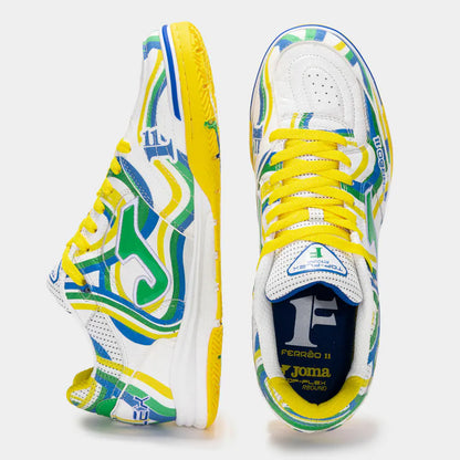 (Ferrão 24 Limited Edition) Futsal Shoes TOP FLEX REBOUND (Stone Ground/Indoor) [White Green]