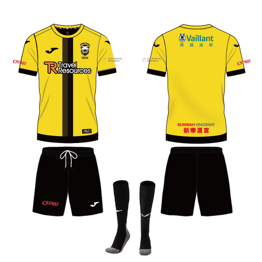 BOAS_01 黃黑套裝（衫+褲+襪)