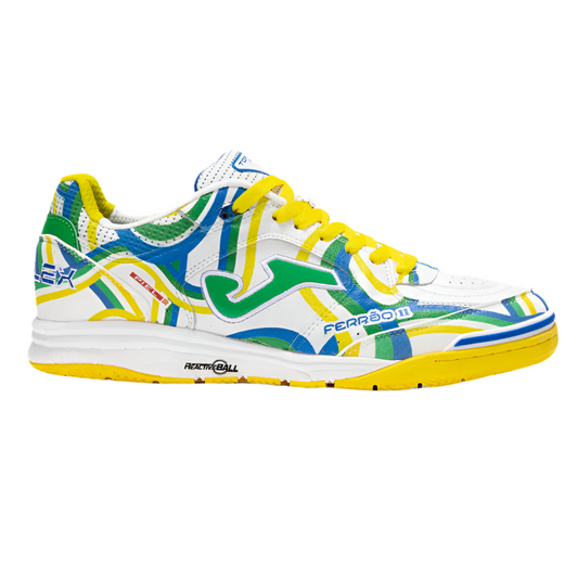 (Ferrão 24 Limited Edition) Futsal Shoes TOP FLEX REBOUND (Stone Ground/Indoor) [White Green]