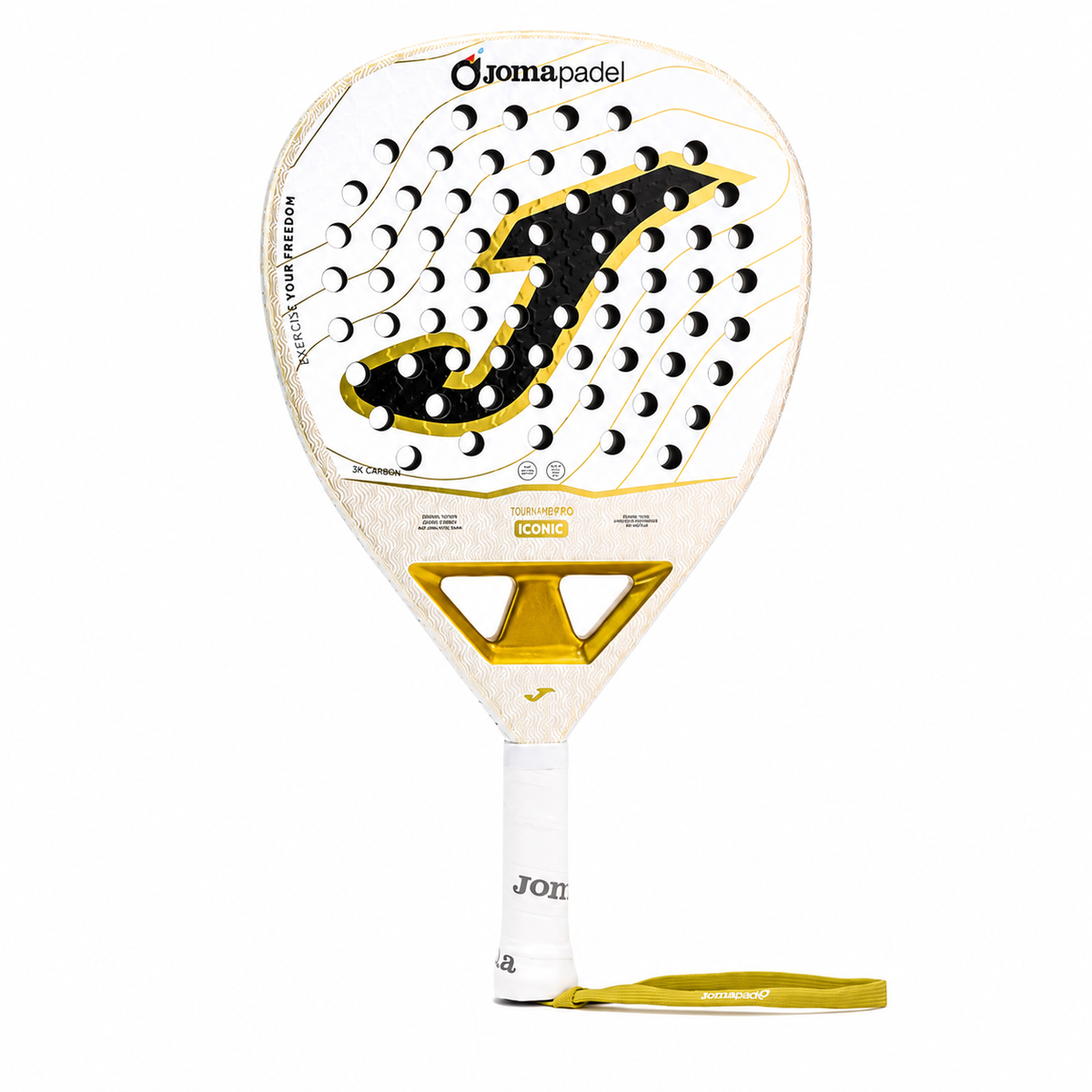 Joma Slam Pro Iconic 板網球拍｜白金