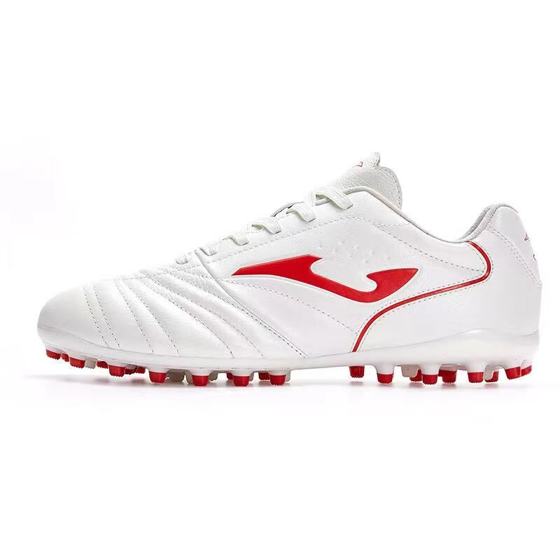 女子袋鼠皮足球鞋 - MG【白紅色】