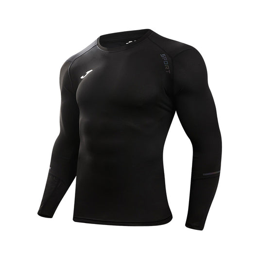 Men's Breathable and Comfortable Tight Long Sleeves [Black]