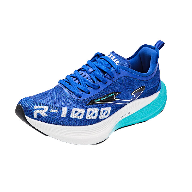 Professional carbon plate running shoes R1000 24, same style for men and women, blue