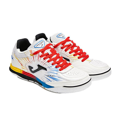 Futsal World Cup Special Series Futsal Shoes TOP FLEX REBOUND (Stone Ground/Indoor) [White and Red]
